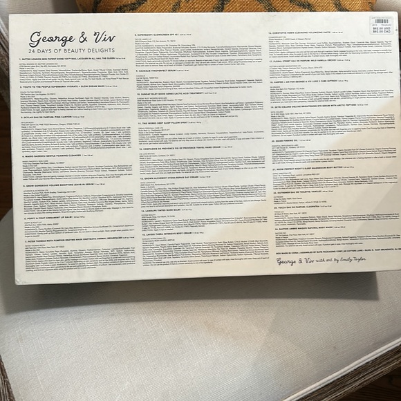 2022 ANTHROPOLOGIE George & Viv Beauty Christmas Advent Calendar BOX ONLY - Picture 6 of 11